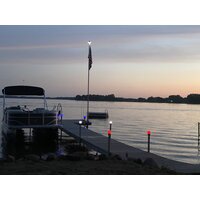 Dual Hanging Boat Lift Battery Tray - Rounded Arms