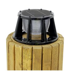 Solar Dock Post Light Replacement Lens And Base Adaptor (One Unit)