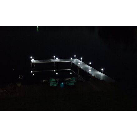 Solar Pagoda Piling Light - 3 Color LED Switchable