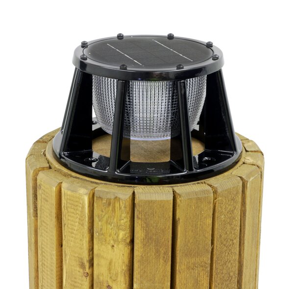 Solar Dock Post Light Replacement Lens And Base Adaptor (One Unit)