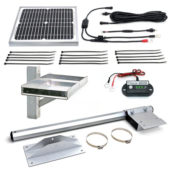 12v Wheel Drive Boat Lift Motor + 20w-12v Boat Lift Charging Kit